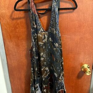 Free People Multicolor Backless Dress